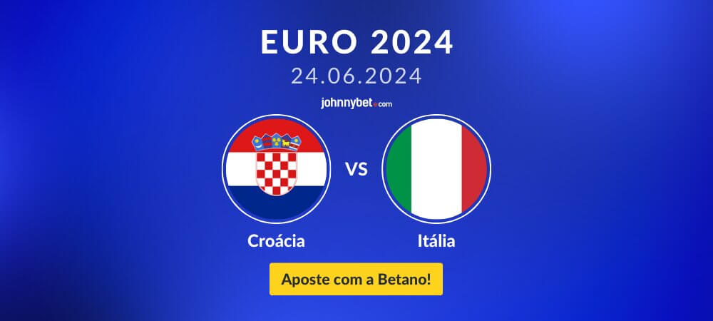 Prognóstico Croácia vs Itália