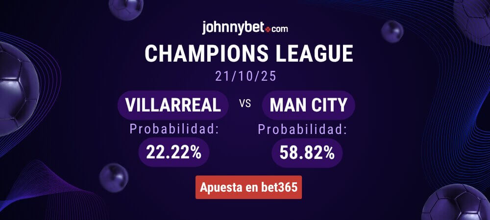 Pronóstico Villarreal vs Manchester City
