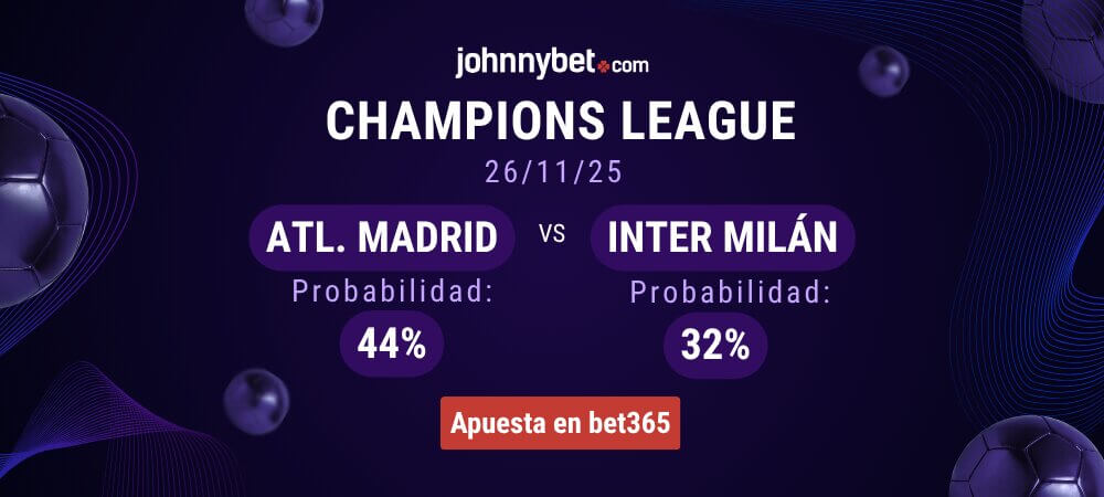 Pronóstico Atlético de Madrid vs Inter Milán
