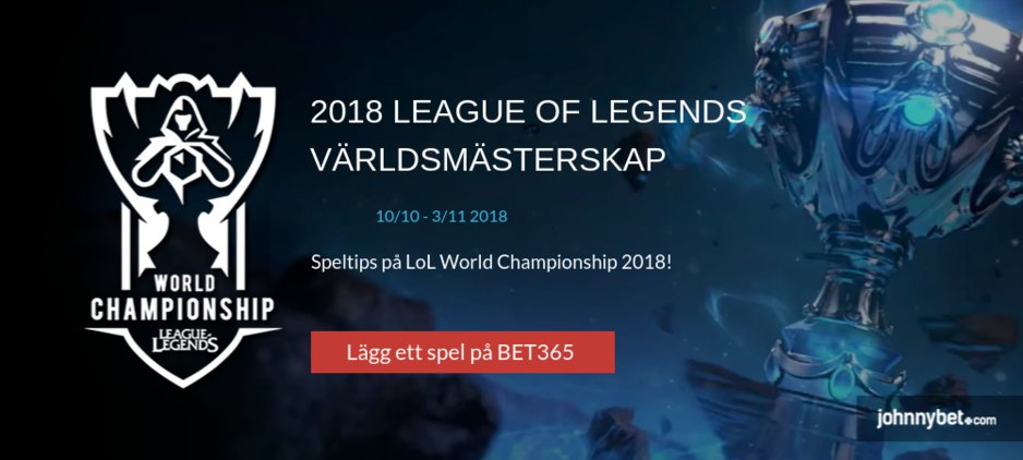 Speltips på League of Legends VM 2018