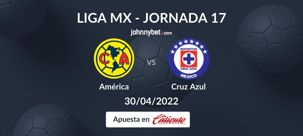 Pronóstico América vs Cruz Azul - Apuestas Liga MX 30/04/22