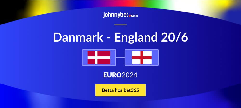 Spela på Danmark - England