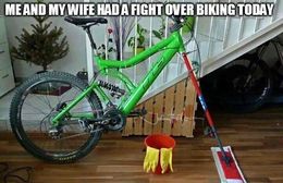 Biking and cleaning memes
