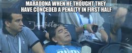 Penalty in first half memes