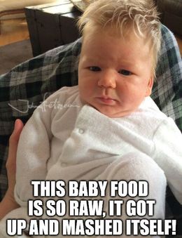 Baby food memes