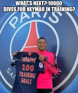 Neymar in training memes
