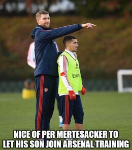 Arsenal training memes
