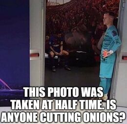 At half time memes