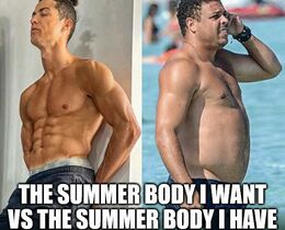 Summer body memes