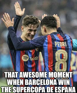 Barcelona win memes