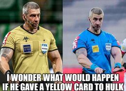 Yellow card memes