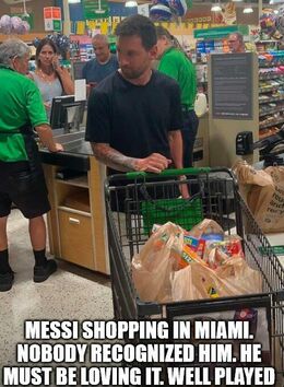 Messi shopping memes