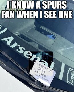 Spurs fan when memes