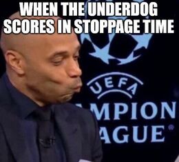Underdog scores memes