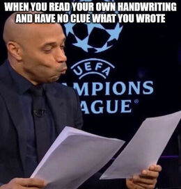 Handwriting memes