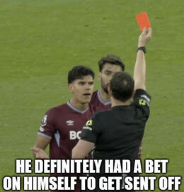 Get sent off memes