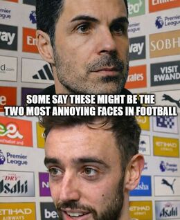 Faces in football memes