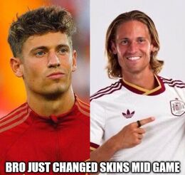 Changed skins memes