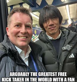With a fan memes