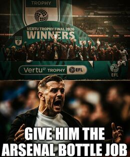 Arsenal bottle job memes