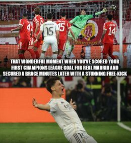Stunning free kick memes