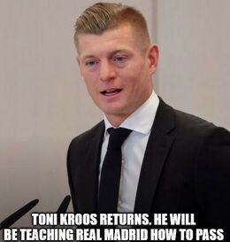 Kroos returns memes
