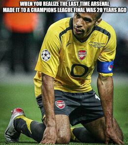 Arsenal made it memes