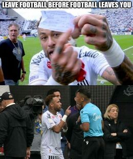 Leave football before memes