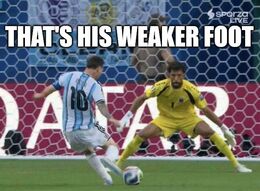 Weaker foot memes