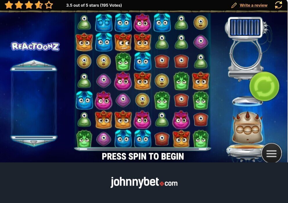 Reactoonz Slot Online