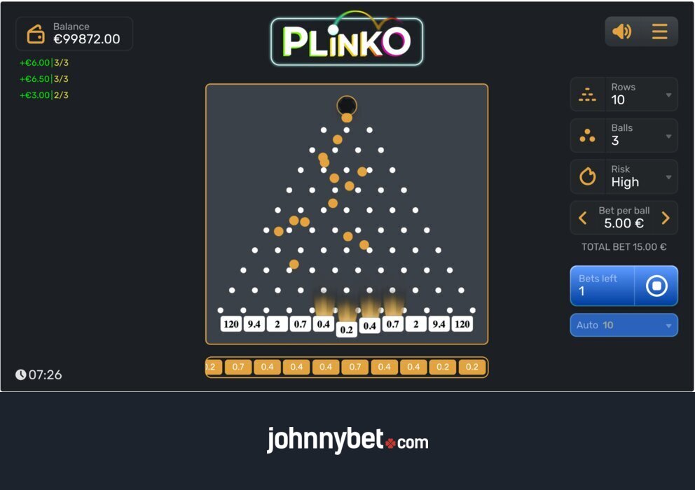 วิธีเล่นและเอาชนะเกม Plinko