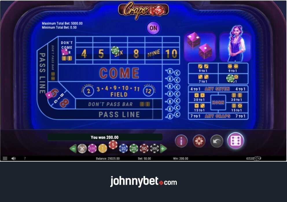 Mẹo chiến thắng khi chơi craps online