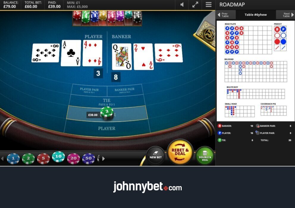 Banker vs Player Betting sa Baccarat