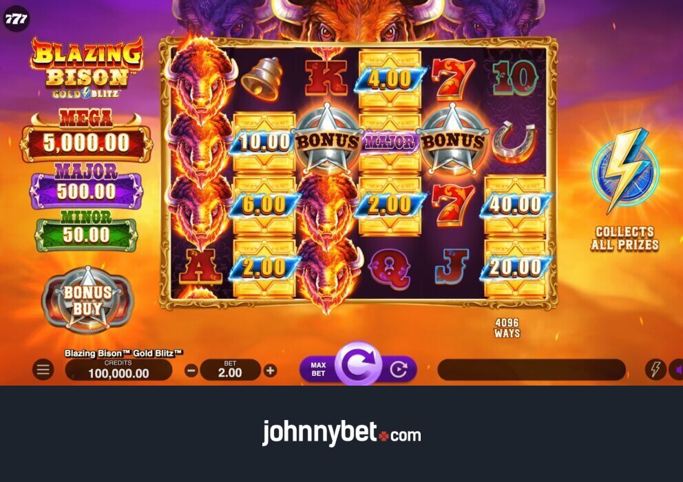 Reseña Blazing Bison Gold Blitz Slot Demo