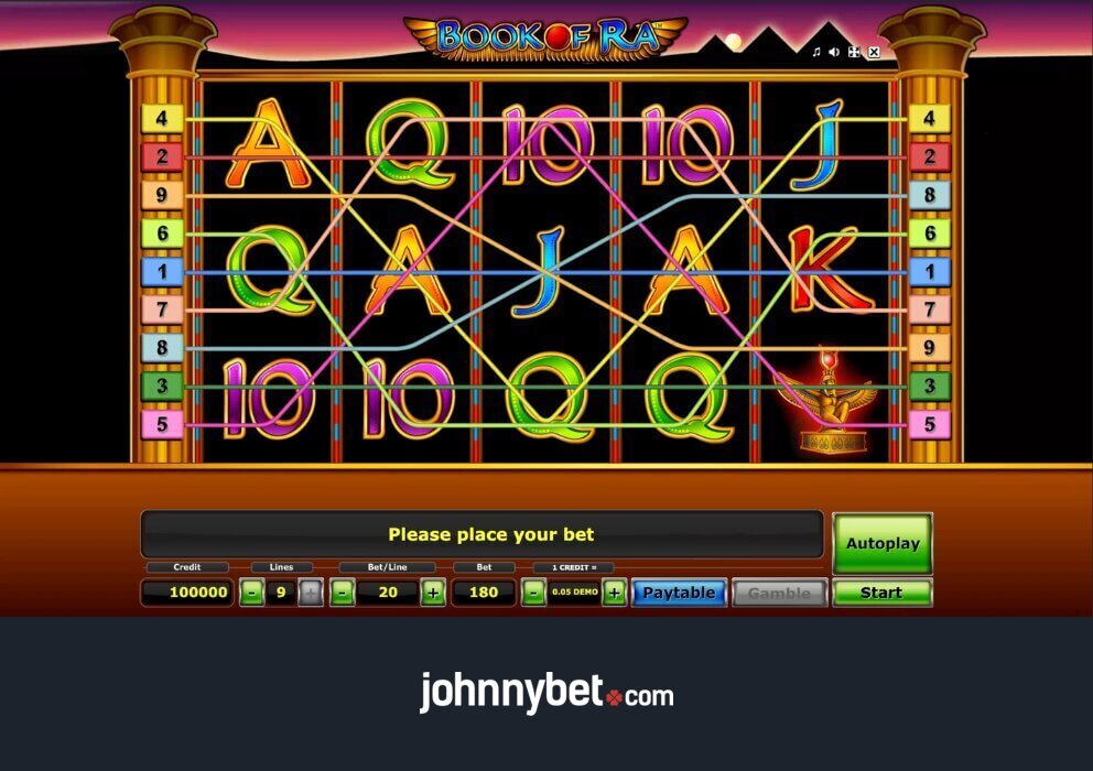 Automat Book of Ra demoverze online