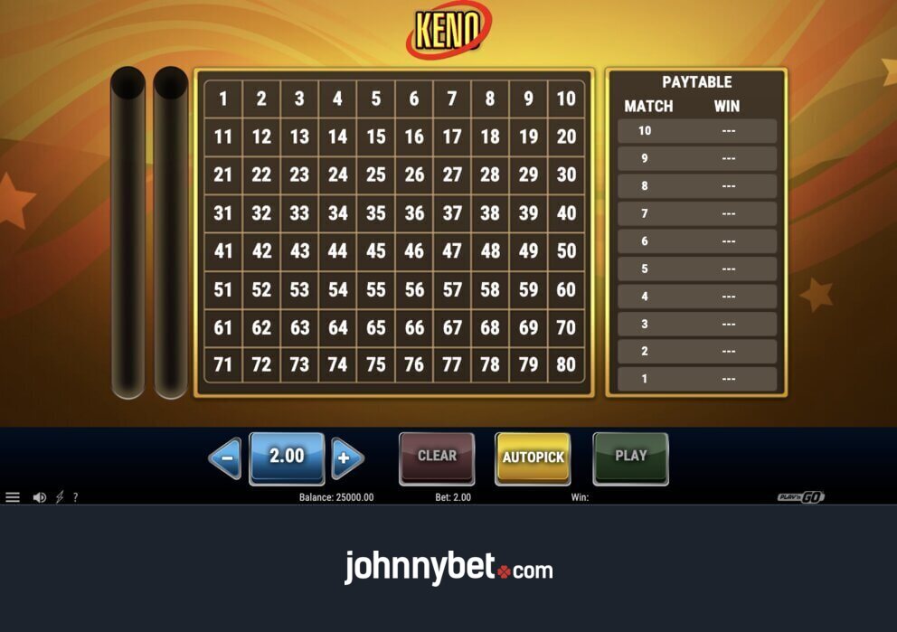 Comment jouer au Keno en Ligne