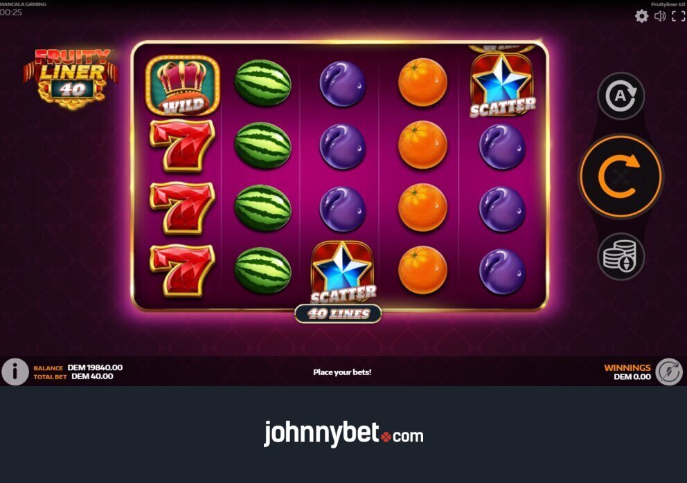 Fruityliner 40 Slot Review