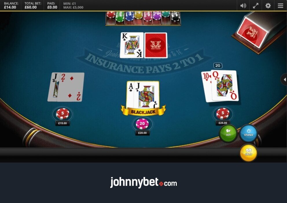 Blackjack online spielen in sicheren und lizenzierten Casinos