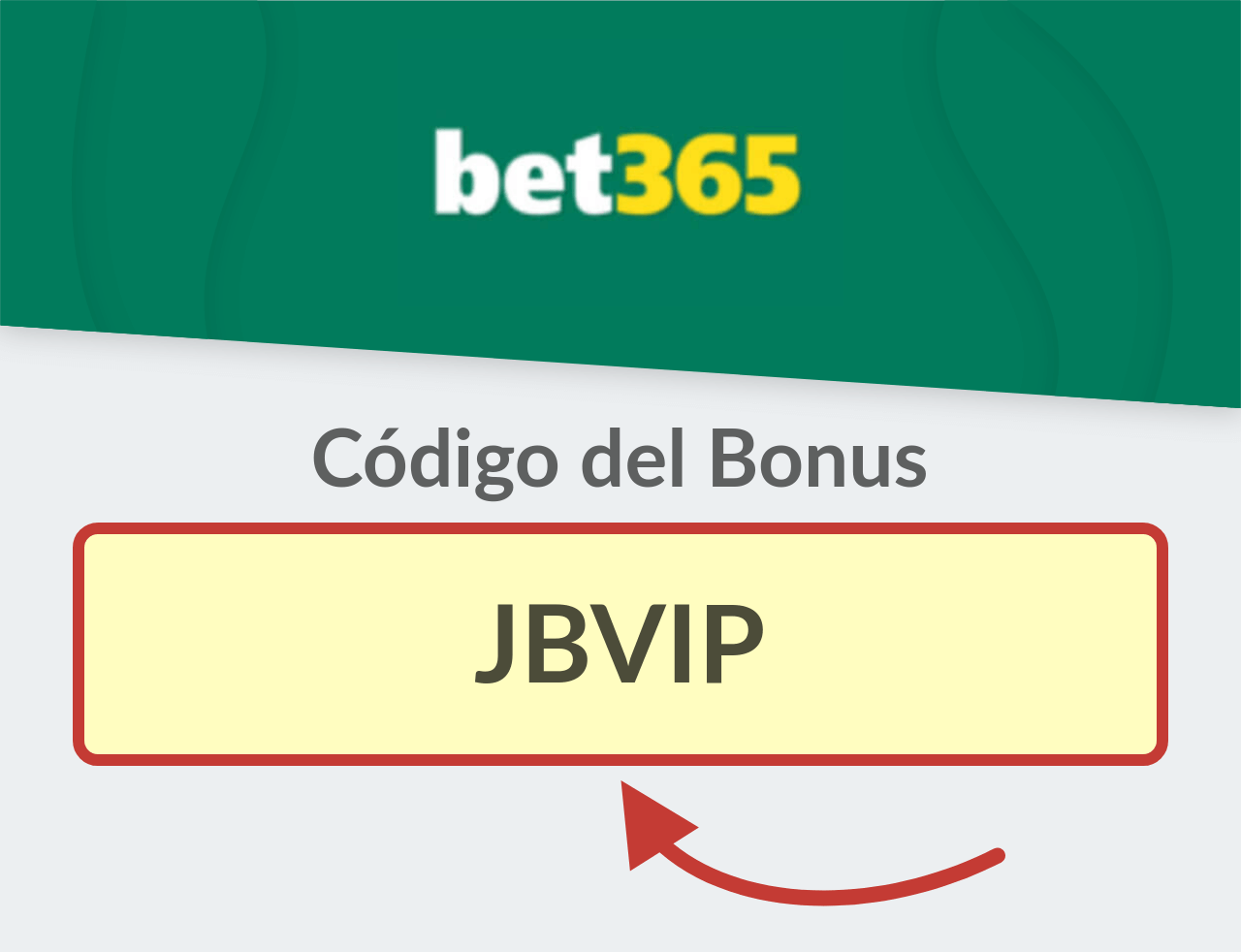 Código del bono bet365