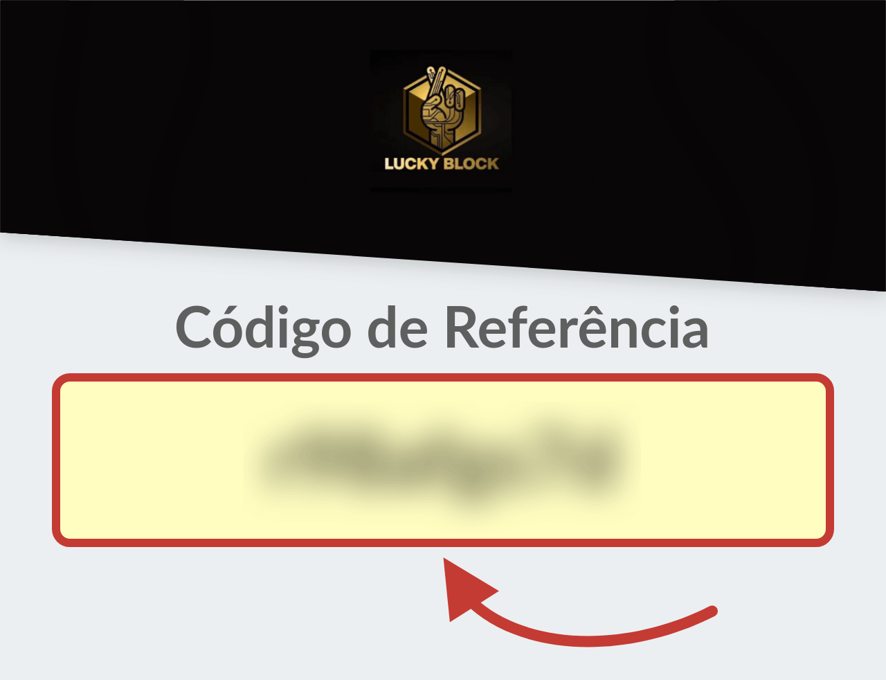 Código de referência Lucky Block