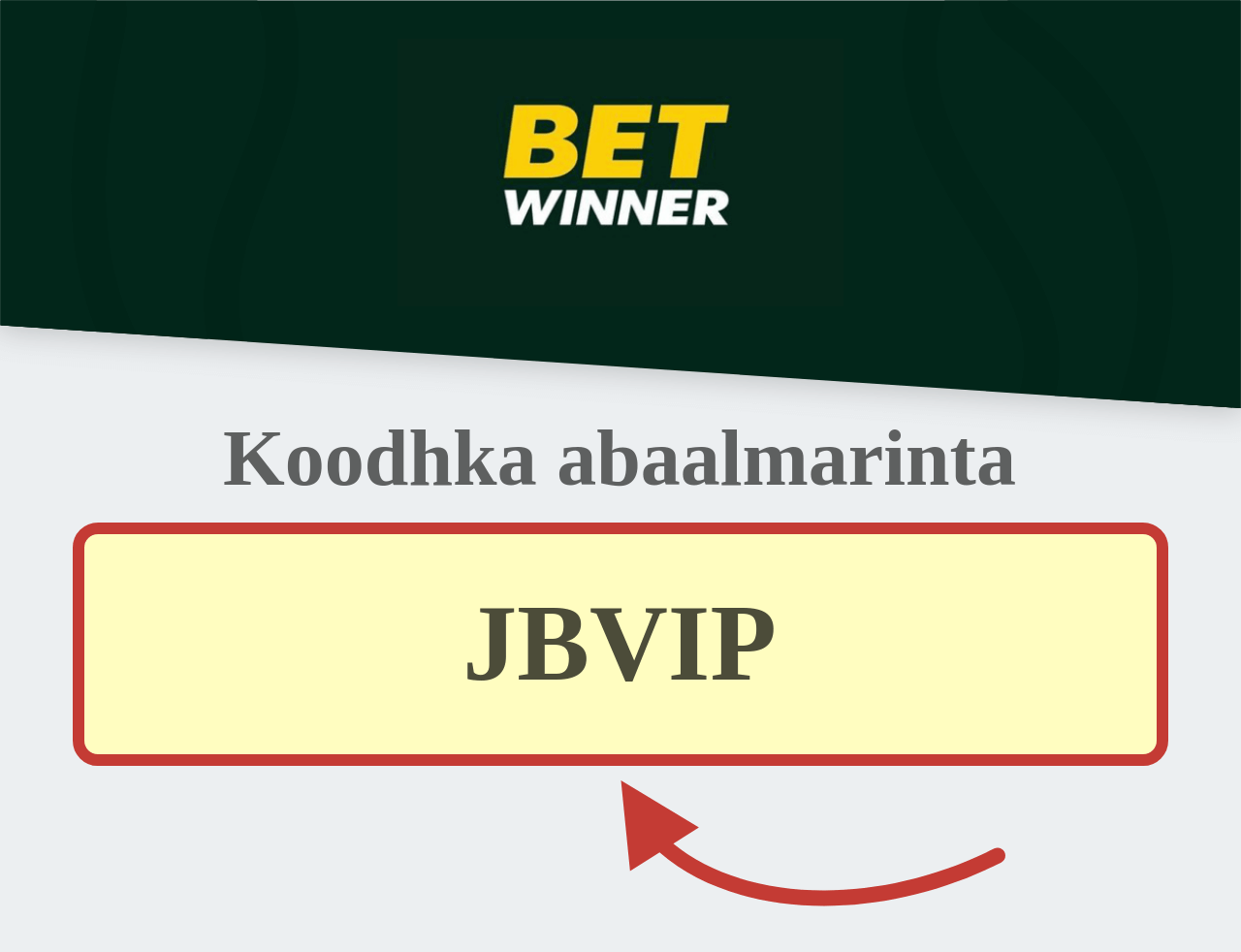 Koodhka Abaalmarinta BetWinner