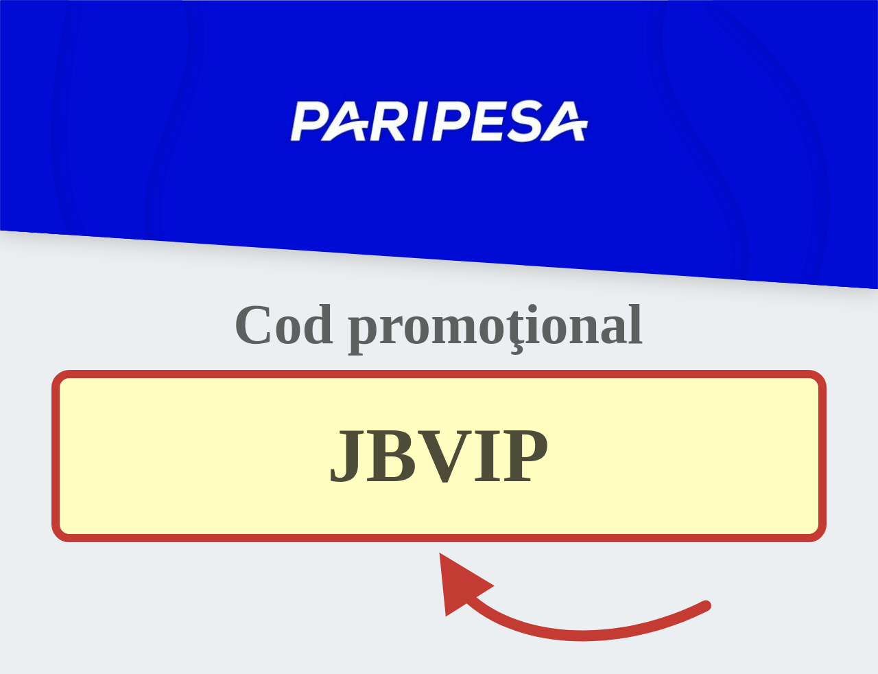 PariPesa Cod promoțional