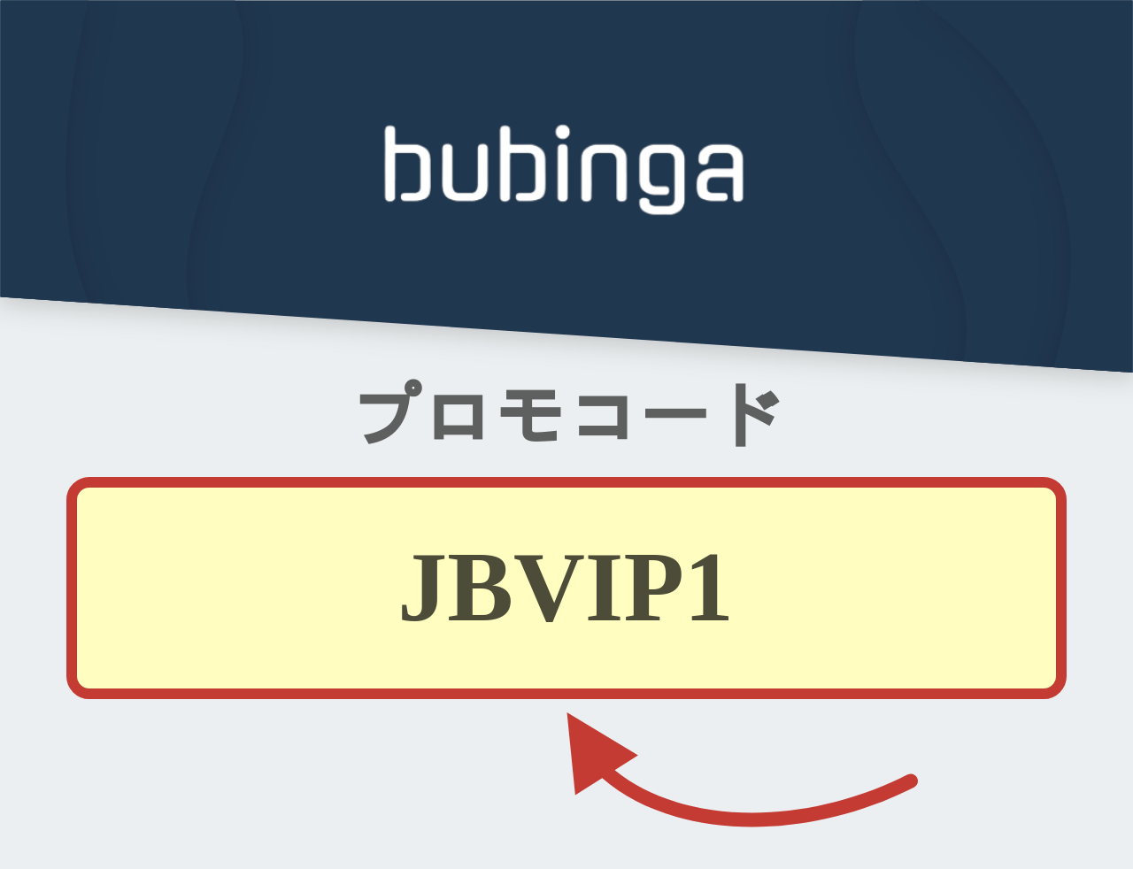ブビンガ プロモコード