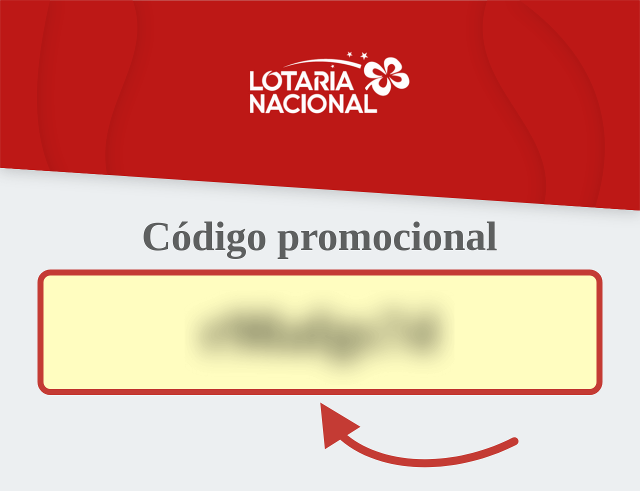 Código promocional Lotaria Nacional