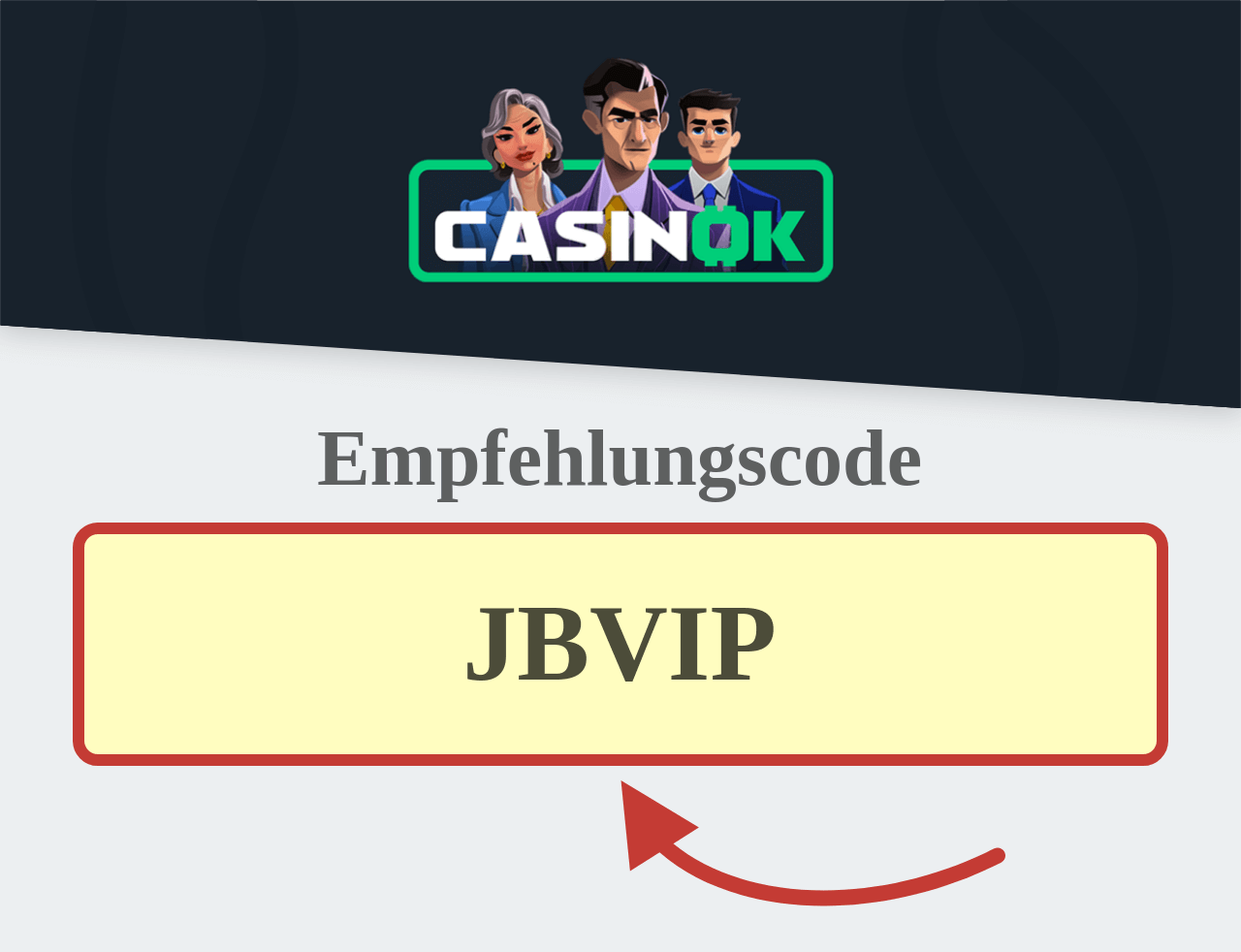 CasinOK Empfehlungscode