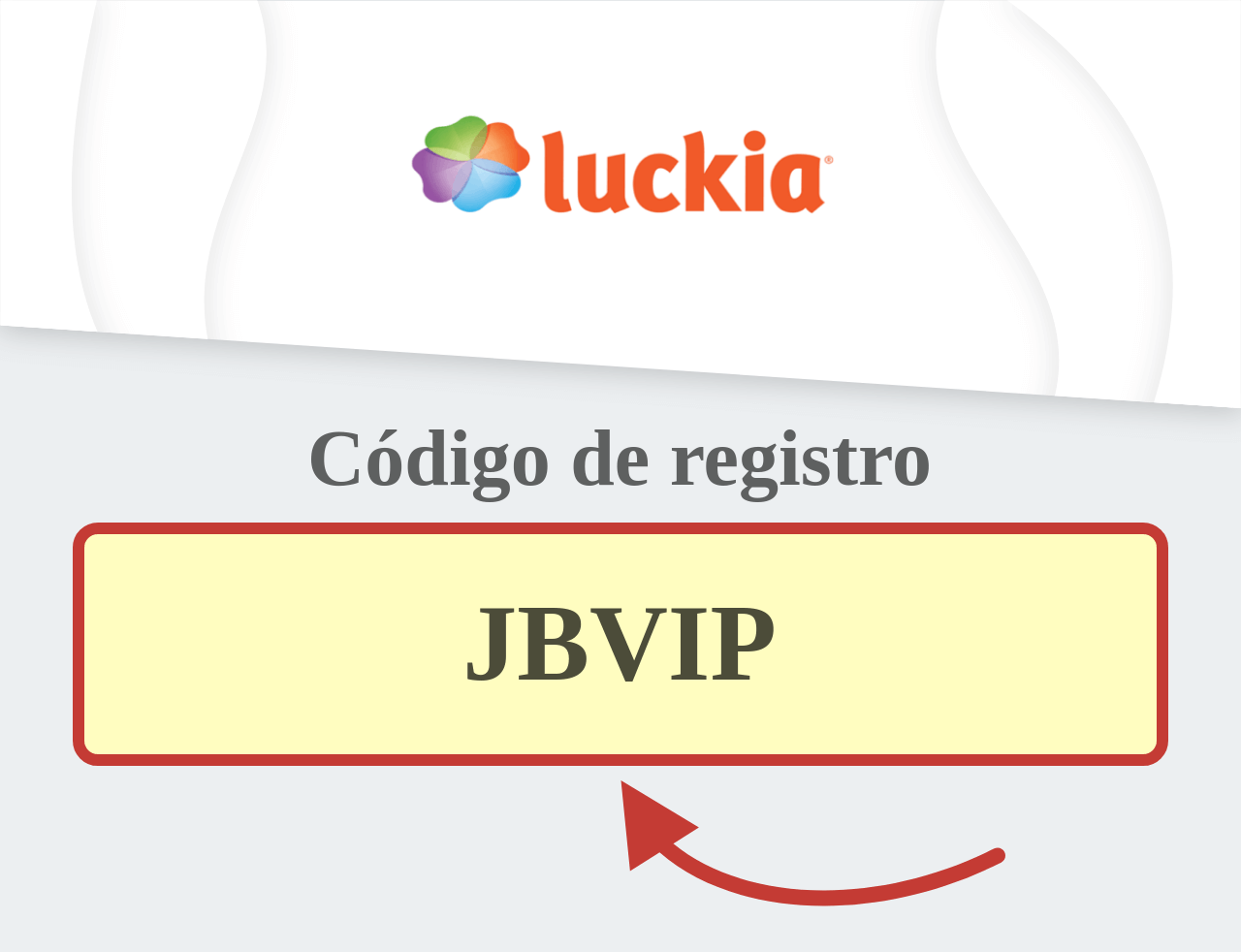 Código de Registro Luckia