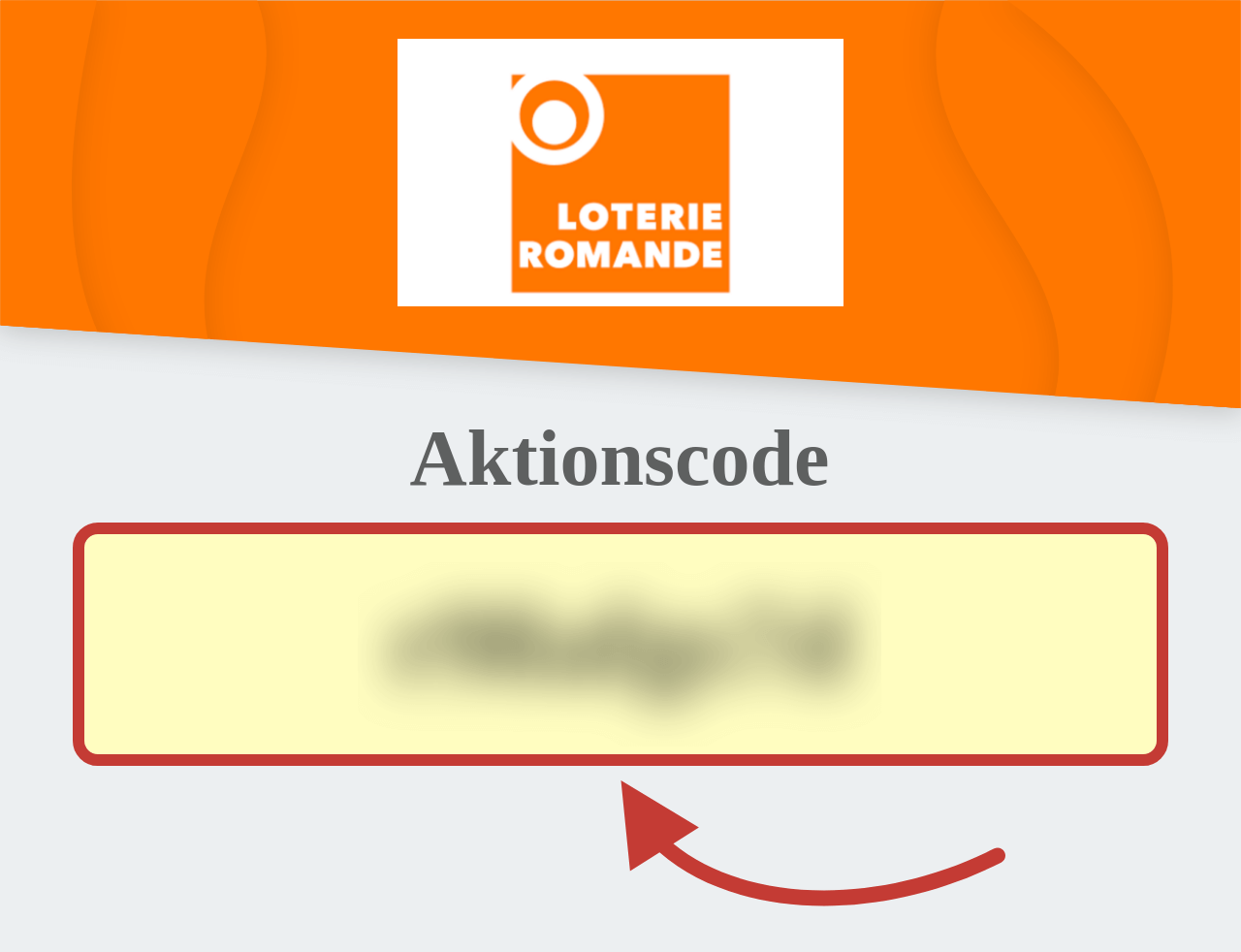 Loterie Romande Aktionscode
