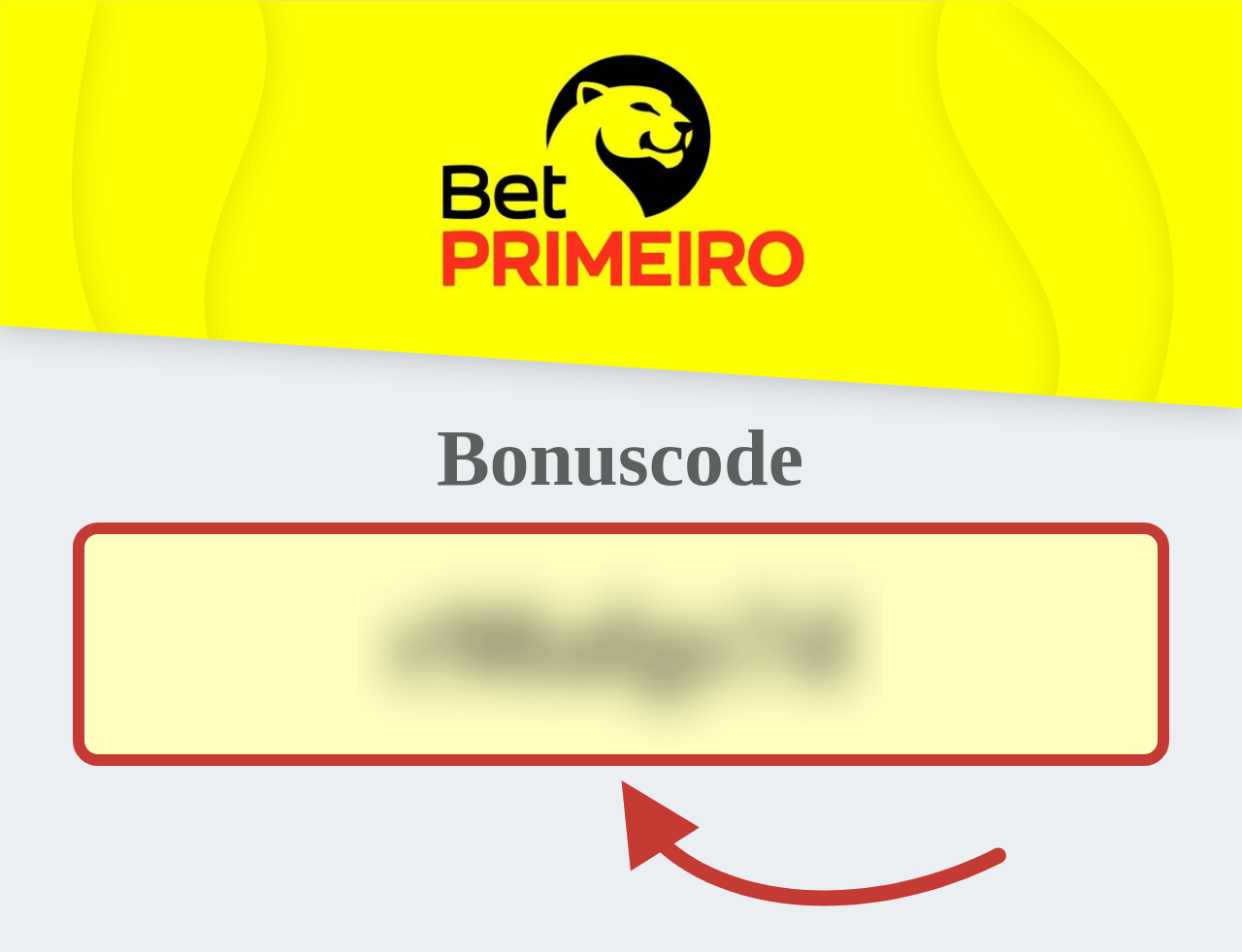BetPRIMEIRO Bonuscode