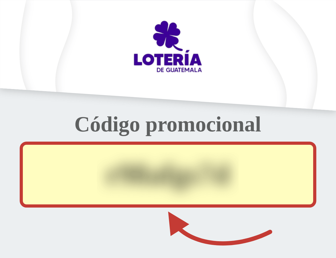 Código promocional Lotería de Guatemala