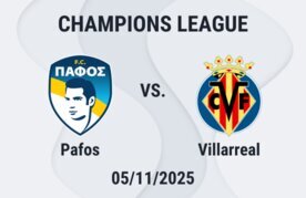 Pafos villarreal champions league quien gana